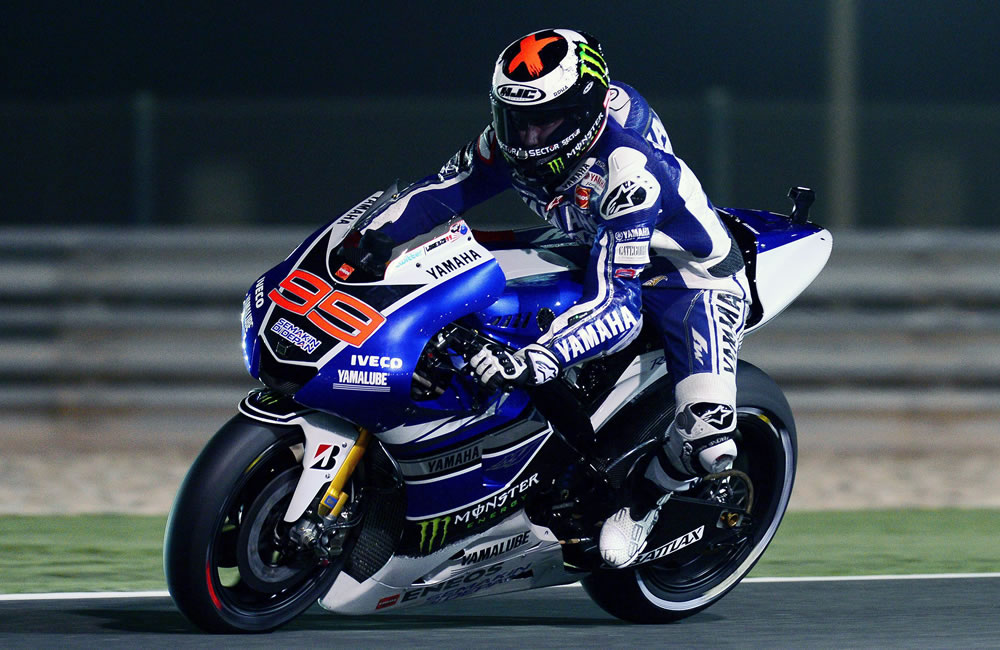 El motociclista español Jorge Lorenzo se ha adjudicado la pole del Gran Premio de Catar de Moto GP. Foto: EFE