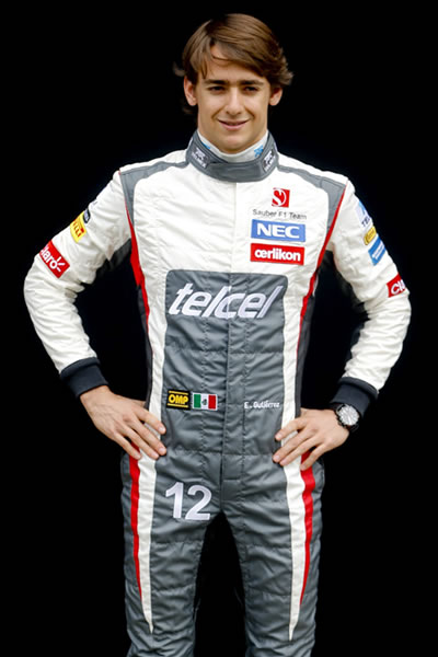 El piloto mexicano de Sauber, Esteban Gutiérrez. Foto: EFE