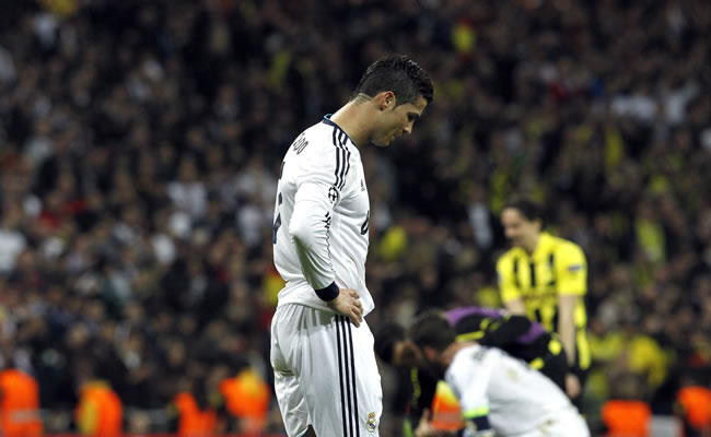 El portugués del Real Madrid Cristiano Ronaldo, al término del partido de vuelta de las semifinales de la Liga de Campeones ante el Borussia Dortmund. Foto: EFE