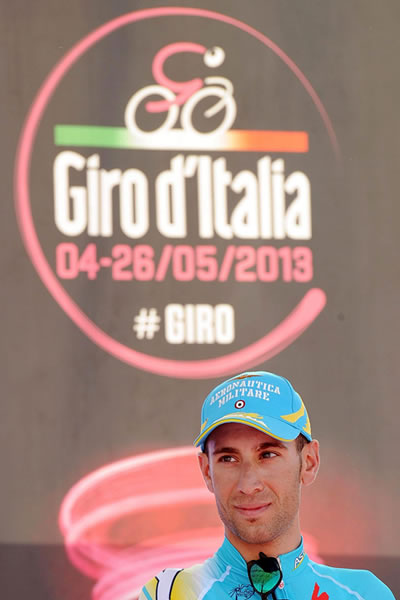 El ciclista italiano Vincenzo Nibali del equipo Astana. Foto: EFE