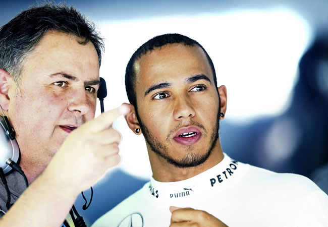 El piloto británico Lewis Hamilton del equipo Mercedes. Foto: EFE