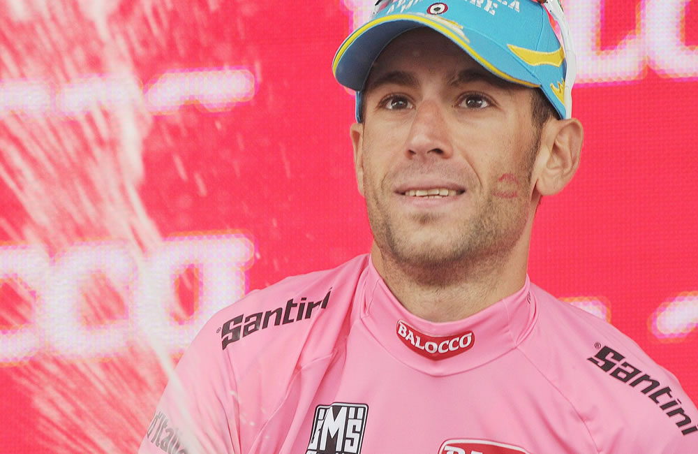 El ciclista italiano Vincenzo Nibali, líder del Giro de Italia. Foto: EFE