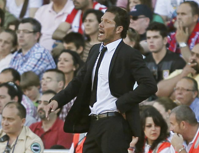 El técnico argentino del Atlético de Madrid, Diego Simeone. Foto: EFE