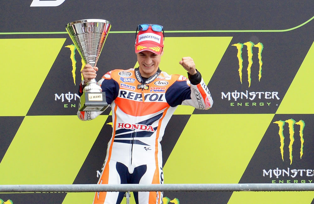 El piloto español Dani Pedrosa, se coronó campeón del Gran Premio de España. Foto: EFE