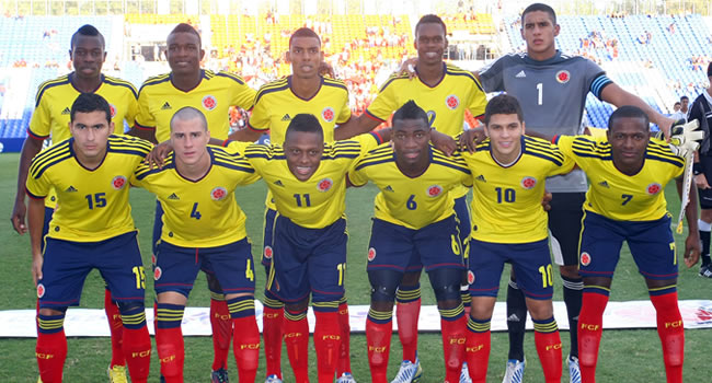 Jugadores de la Selección Colombia Sub-20. Foto: EFE