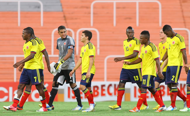 Jugadores de la Selección Colombia Sub-20. Foto: EFE
