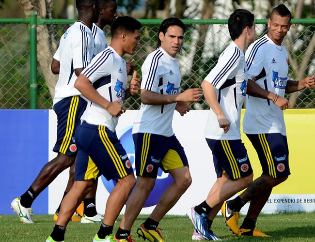 Entrenamiento de la Selección Colombia. Foto: EFE