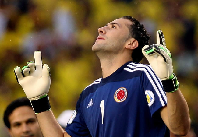 El arquero de la Selección Colombia, David Ospina. Foto: EFE