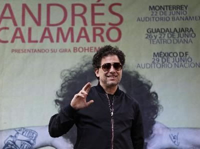 El cantautor argentino Andrés Calamaro se encuentra de visita en México como parte de su gira 'Bohemio'. Foto: EFE