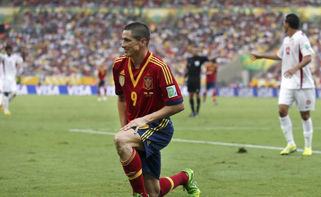 El delantero de la selección española, Fernando Torres. Foto: EFE