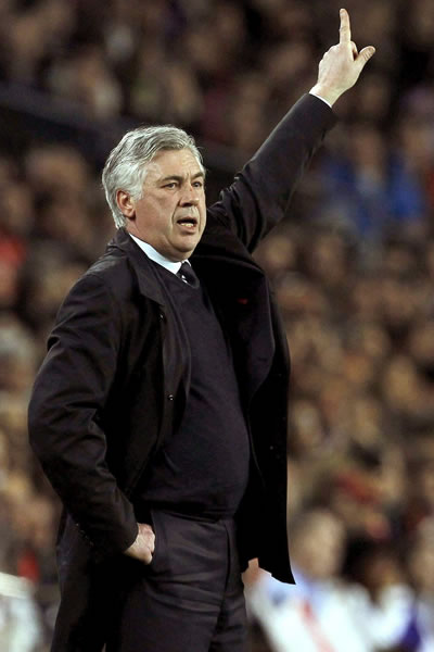 El técnico italiano del Real Madrid, Carlo Ancelotti. Foto: EFE