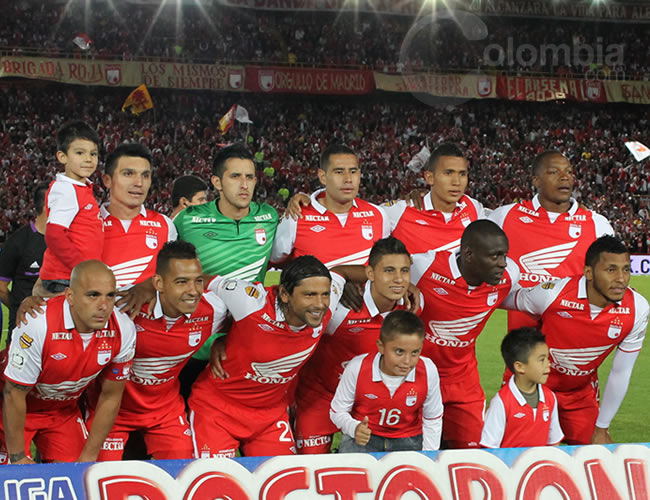 Jugadores de Independiente Santa Fe. Foto: Interlatin