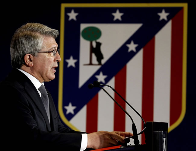 El presidente del Atlético de Madrid, Enrique Cerezo. Foto: EFE