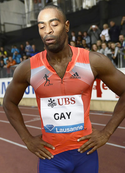 El atleta estadounidense Tyson Gay. Foto: EFE