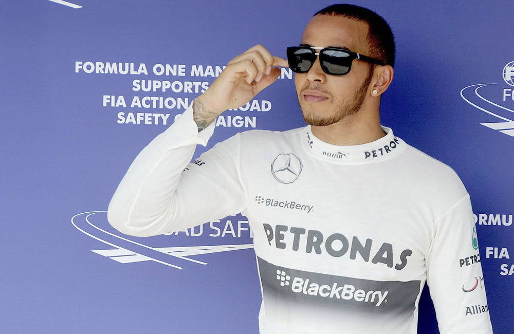 El piloto británico Lewis Hamilton vencedor de la pole del Gran Premio de Hungría. Foto: EFE