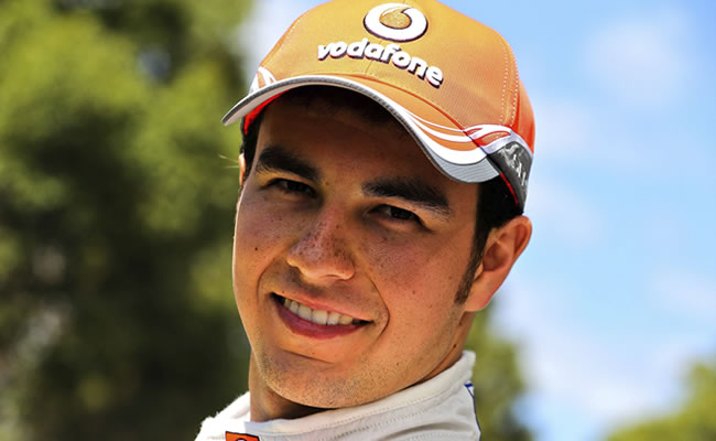 El piloto mexicano de McLaren Mercedes, Sergio Pérez. Foto: EFE