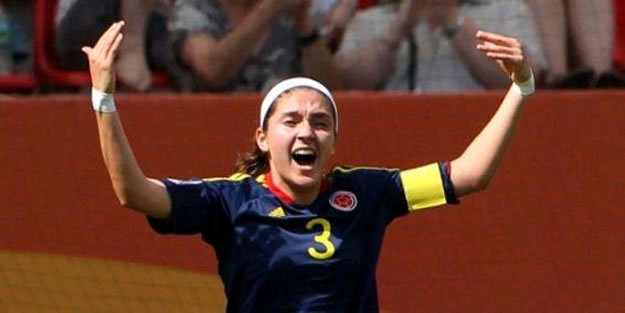 La futbolista colombiana Natalia Gaitán. Foto: EFE