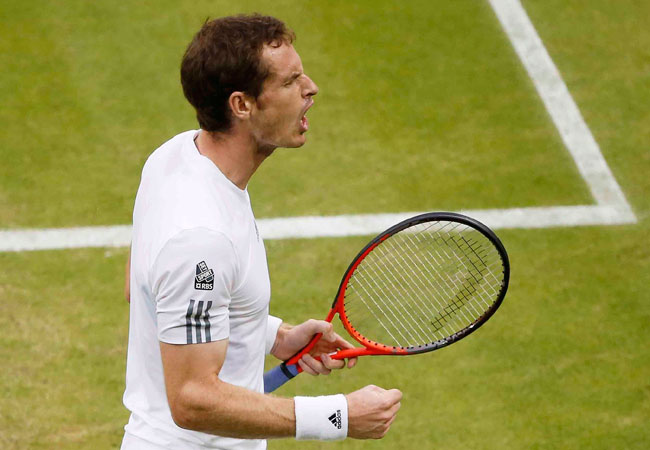 El tenista británico Andy Murray, en su participación este año en el torneo de Wimbledon. Foto: EFE
