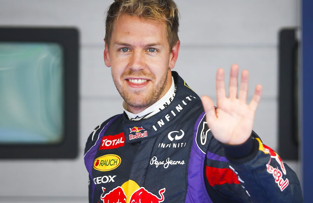 El piloto alemán Sebastián Vettel clasificó primero en el Gran Premio de Corea. Foto: EFE