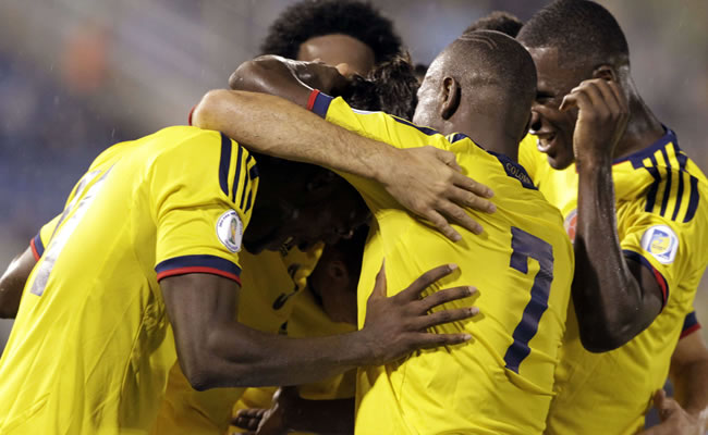 Colombia festeja su mejor eliminatoria y posibilidad de ser cabeza de serie. Foto: EFE