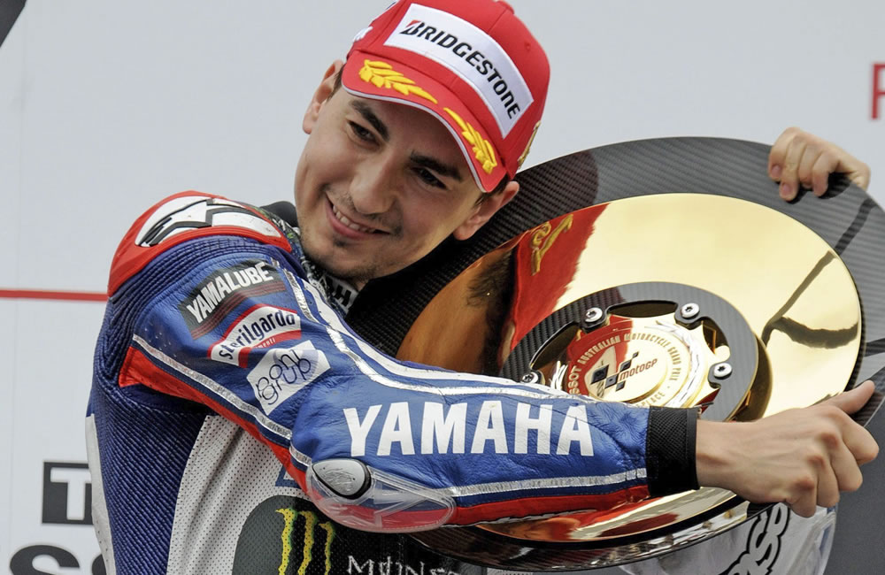 El piloto español Jorge Lorenzo se coronó campeón del Gran Premio de Australia. Foto: EFE