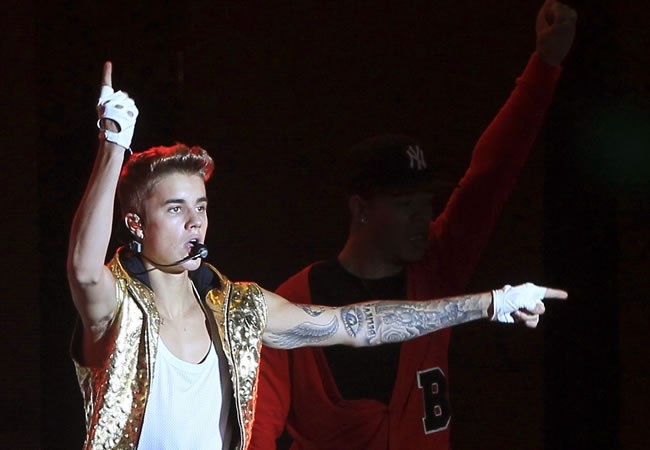 El cantante canadiense Justin Bieber. Foto: EFE
