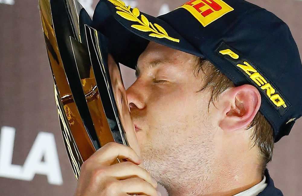 El piloto alemán Sebastián Vettel se coronó campeón del Gran Premio de Abu Dabi. Foto: EFE