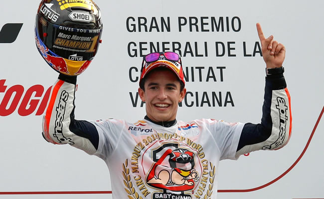 El campeón del mundo de Moto GP, el piloto español Marc Márquez,. Foto: EFE