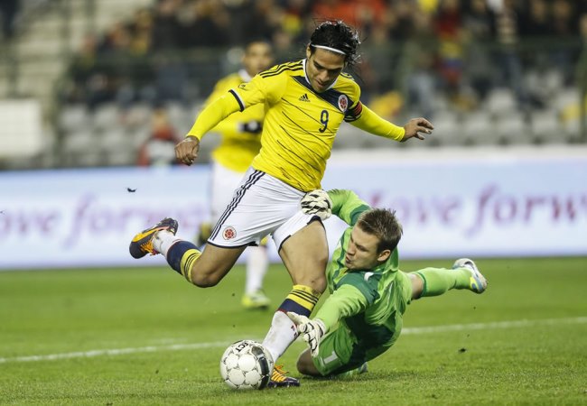 Falcao García, autor del primer gol ante Bélgica, se mostró modesto con sus conceptos. Foto: EFE