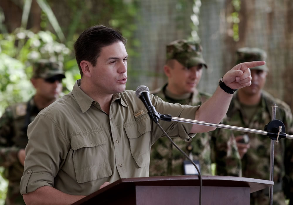 El ministro de Defensa de Colombia, Juan Carlos Pinzón. Foto: EFE
