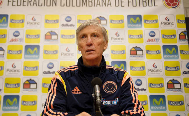 El entrenador de la selección de fútbol de Colombia, José Pekerman. Foto: EFE
