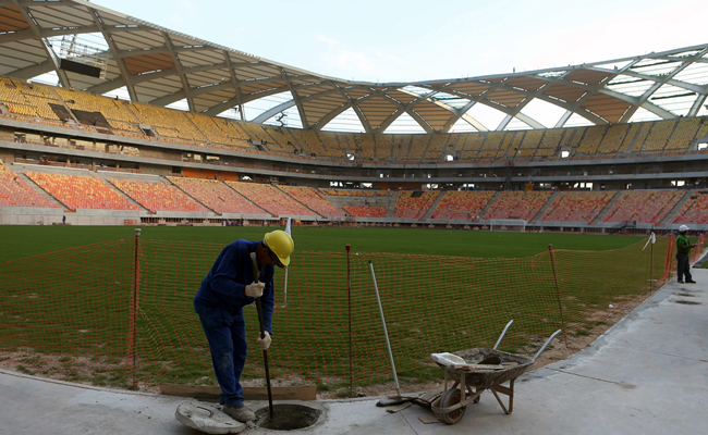 Segundo obrero muere en obra complementaria de estadio mundialista de Manaos. Foto: EFE