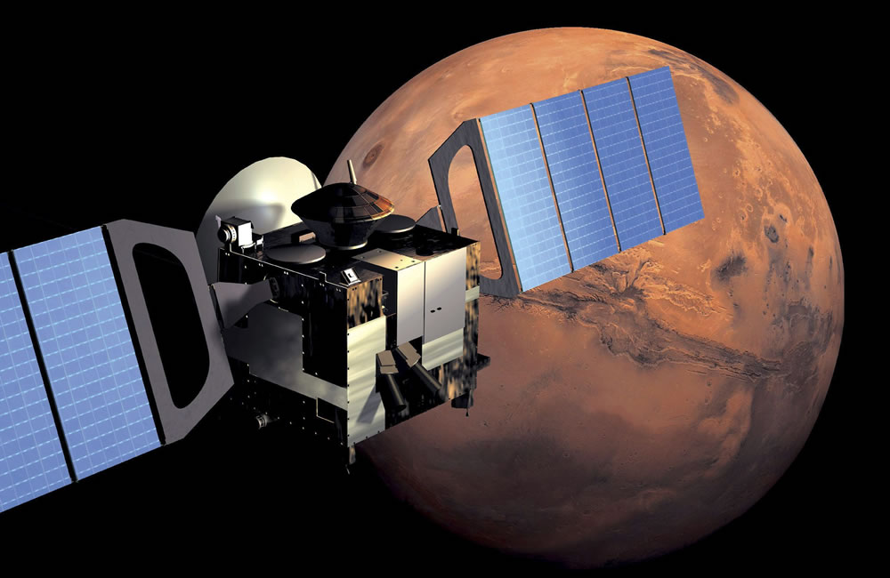 La sonda Mars Express, una misión de exploración de Marte de la Agencia Espacial Europea (ESA). Foto: EFE