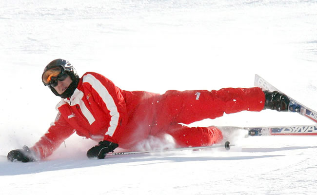 El expiloto Schumacher sufre un accidente de esquí en los Alpes. Foto: EFE