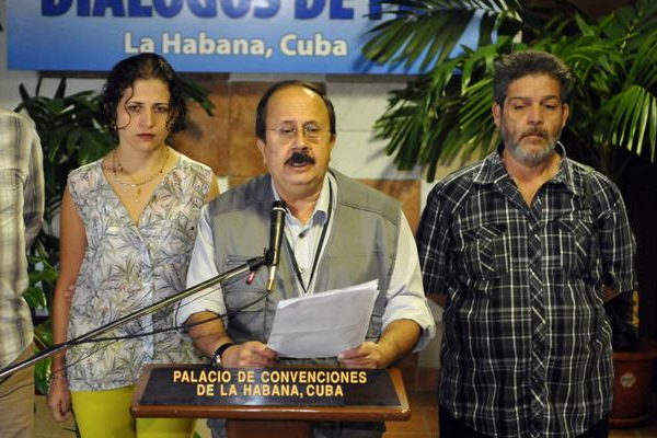 Andrés Paris, Negociador de las Farc en la Habana. Foto: EFE