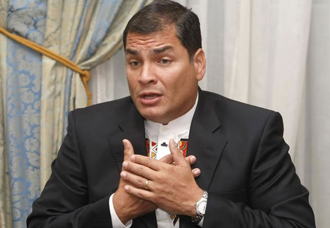 Rafael Correa. Foto: EFE