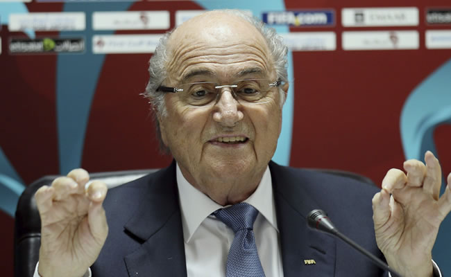 Blatter: "El Mundial de Brasil está más retrasado que el de Sudáfrica". Foto: EFE