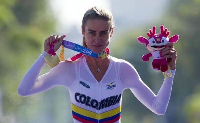 La medallista olímpica colombiana María Luisa Calle. Foto: EFE