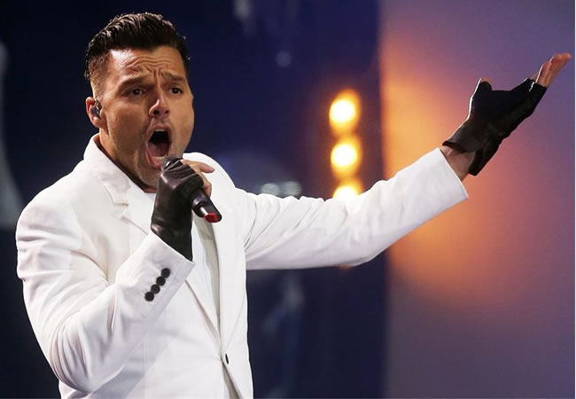 Ricky Martin en Viña del Mar 2014. Foto: EFE