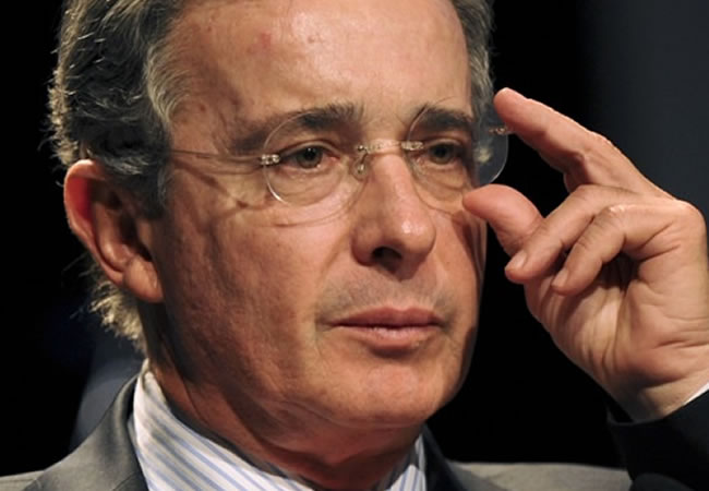 El expresidente colombiano Álvaro Uribe. Foto: EFE