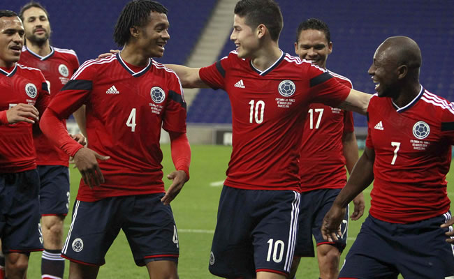 El delantero de la selección colombiana James Rodríguez. Foto: EFE