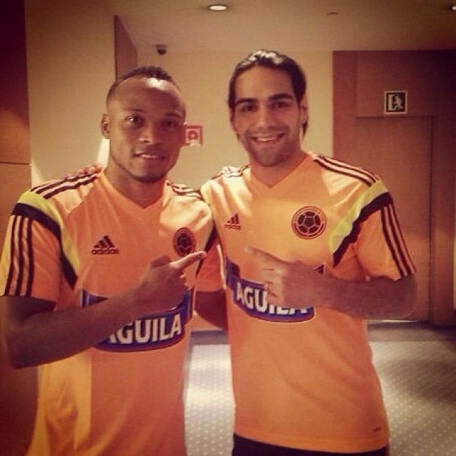 Zuñiga y Falcao acompañan a la selección Colombia. Foto: Instagram