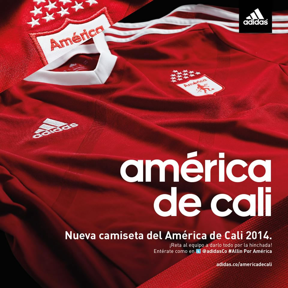 Adidas presentó la nueva camiseta de América de Cali 2014. Foto: Facebook