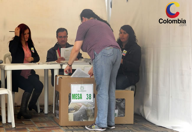 Elecciones Legislativas en Bogotá. Foto: Interlatin