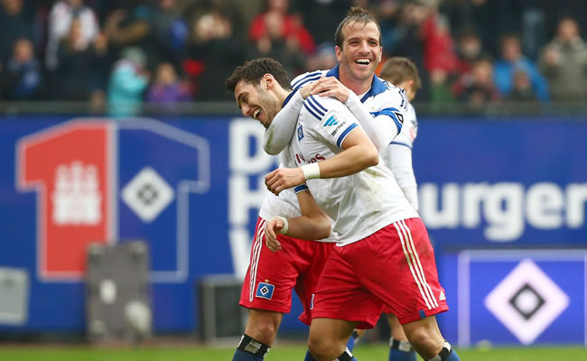 Álvaro Domínguez redondea la victoria el Mönchengladbach ante el Hamburgo. Foto: EFE