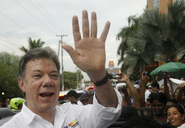 Juan Manuel Santos, Presidente de Colombia. Foto: EFE