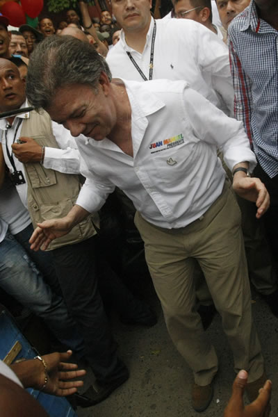El presidente de Colombia Juan Manuel Santos. Foto: EFE