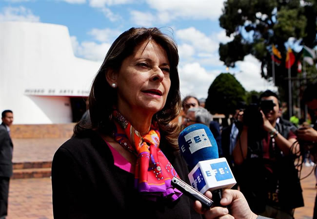 Candidata de los conservadores por la Presidencia, Marta Lucía Ramírez. Foto. Foto: EFE