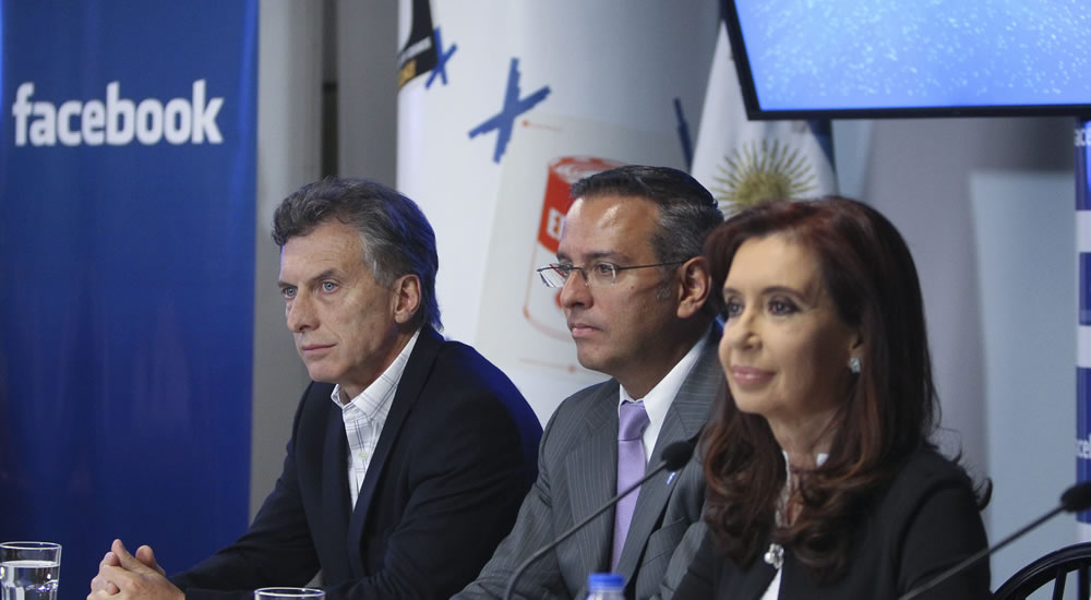 Cristina Fernández, inaugura sede de Facebook en Argentina. Foto: EFE