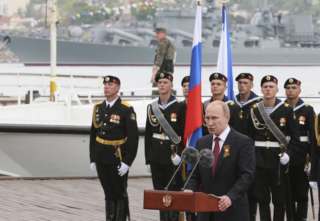 Presidente de Rusia, Vladimir Putin en Crimea. Foto. Foto: EFE